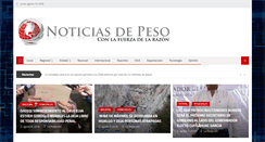 Desktop Screenshot of noticiasdepeso.net