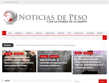 Tablet Screenshot of noticiasdepeso.net